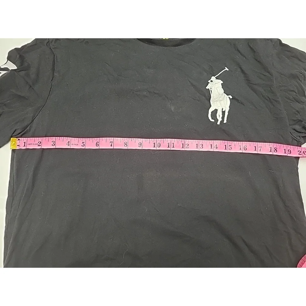 Polo Ralph Lauren Embroidered Big Pony Number 3 T Shirt With‎ Issues please read